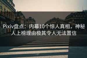 Pixiv盘点：内幕10个惊人真相，神秘人上榜理由极其令人无法置信